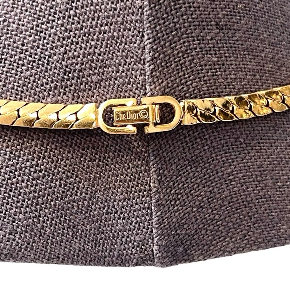 ❤️ Vintage DIOR Gold and Acrylic Statement Necklace - Picture 5 of 6